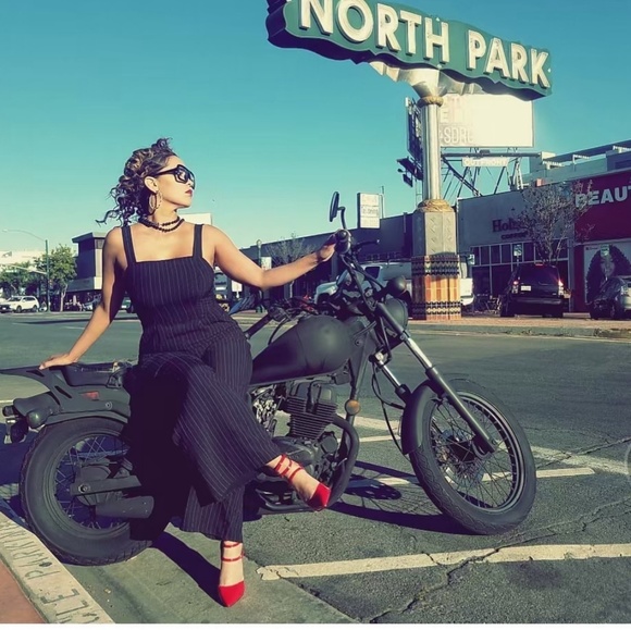 Candy Red 3 Strap Stiletto - Picture 2 of 7